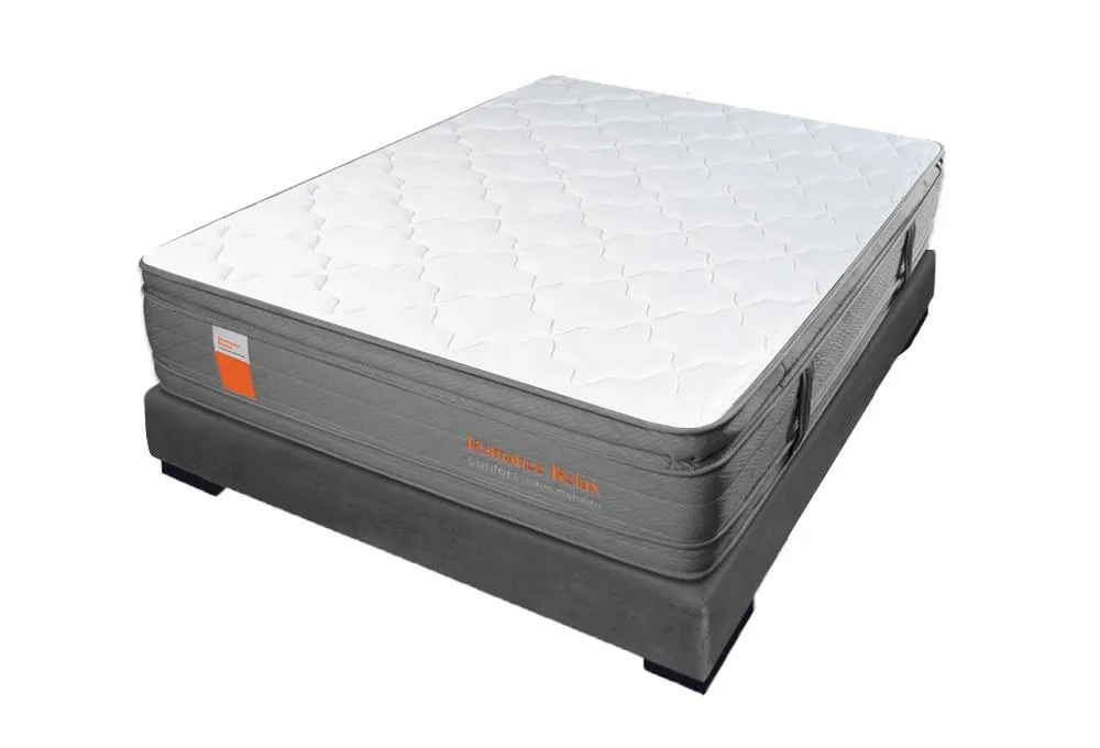 Combo Colchón Confort Premium + Base Cama Elite Plomo