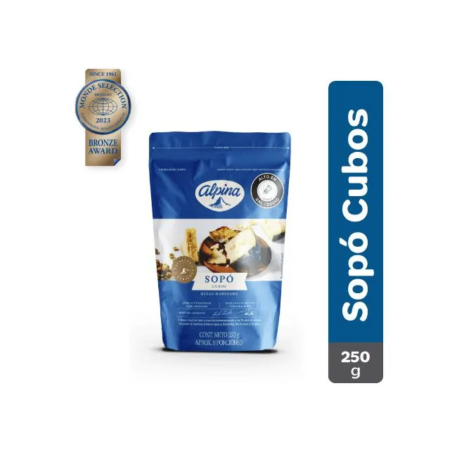 Queso Sopó Cubos Alpina 250 g