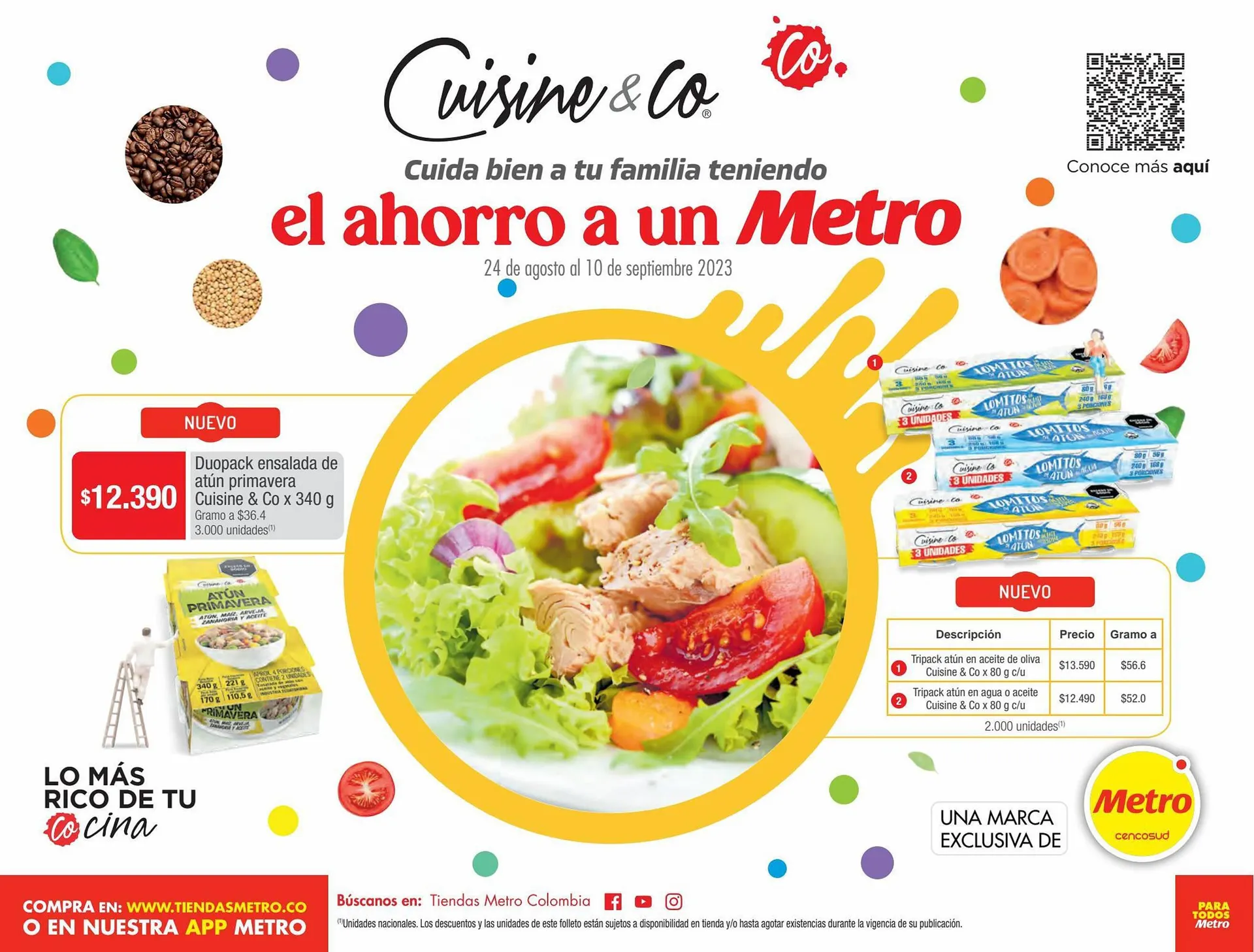 Catalogo de Catálogo Metro 24 de agosto al 10 de septiembre 2023 - Pag 1