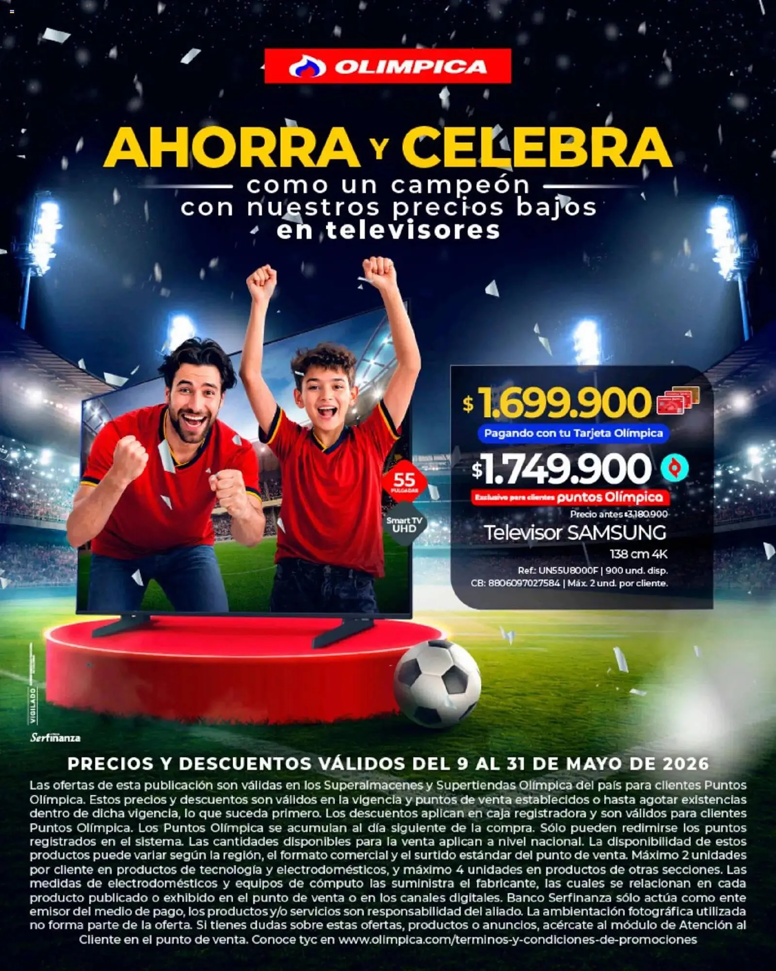 Catalogo de Catálogo Olímpica 9 de mayo al 31 de mayo 2026 - Pag 1