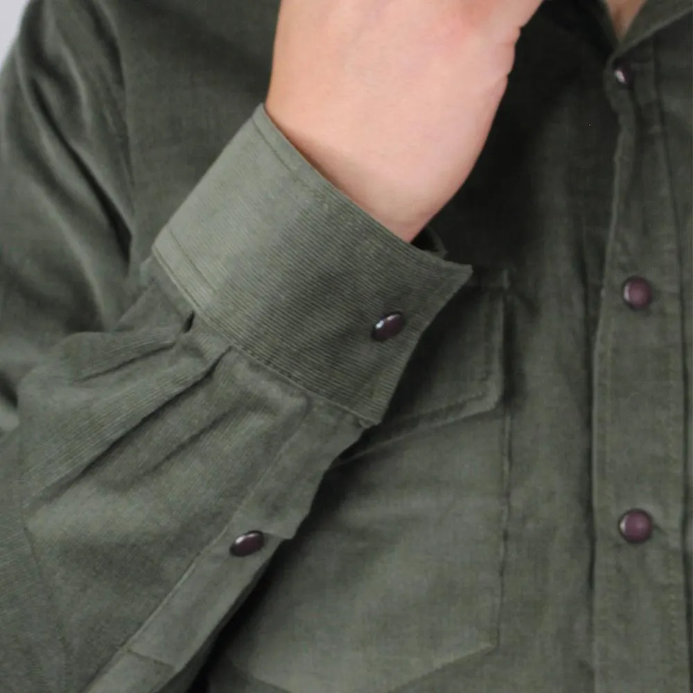 Camisa en Pana Lec Lee - Verde Pardo