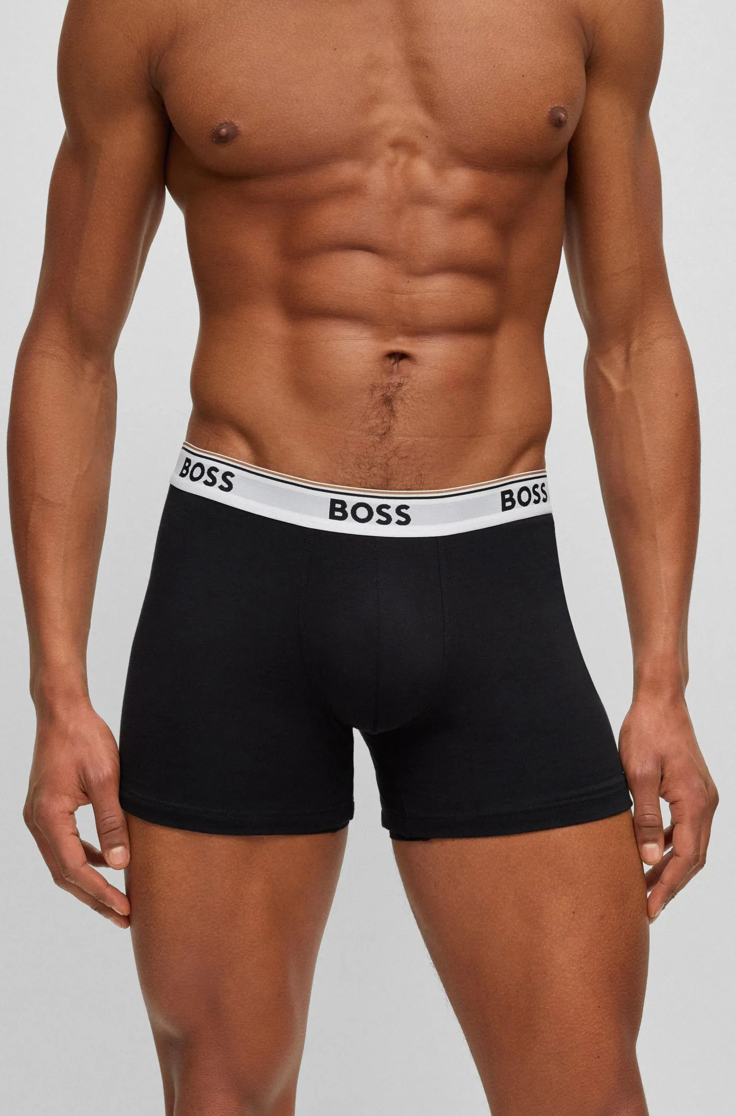 Paquete De 3 Calzoncillos Bóxer De Algodón Con Logos Hombre