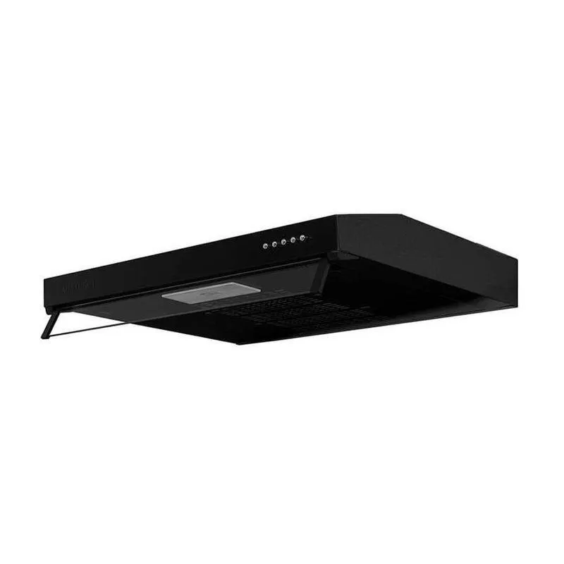 Campana horizontal negra 60 cm 3 velocidades