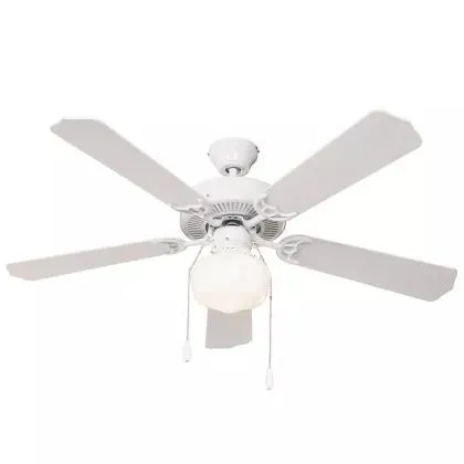 Ventilador Techo Ambra 1 Luz 5 Aspas Blanco