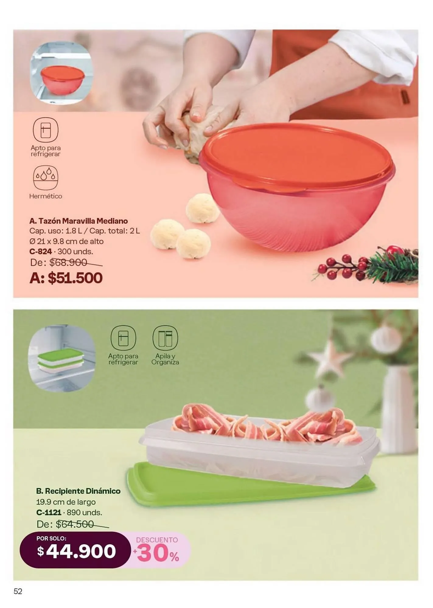 Catalogo de Catálogo Tupperware 19 de noviembre al 31 de diciembre 2024 - Pag 52