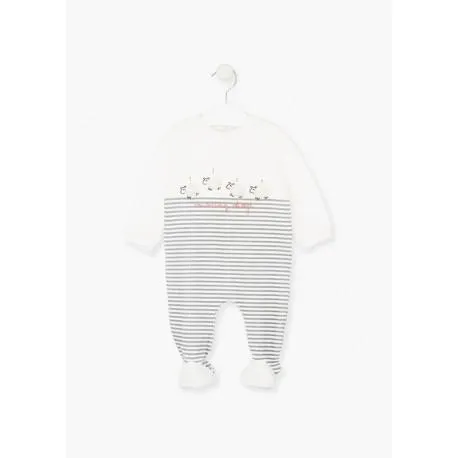 PIJAMA GRIS OVEJITA NIÑA BABY LOSAN 02W-P002AL