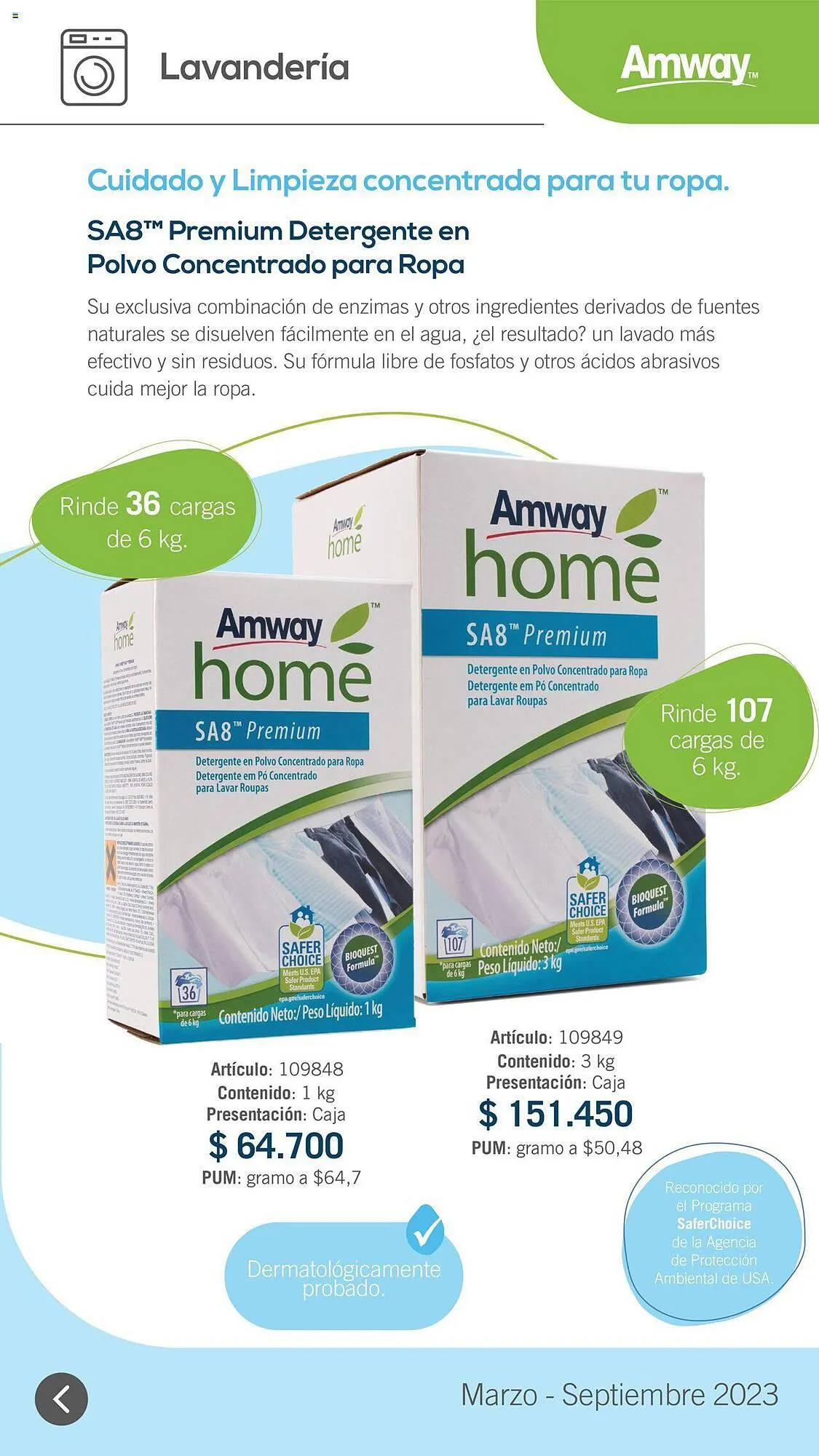 Catalogo de Catálogo Amway 31 de marzo al 1 de septiembre 2023 - Pag 8