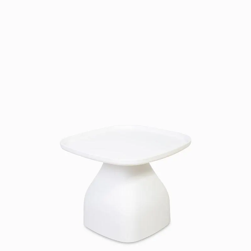 Mesa auxiliar breton blanca 38x48x48