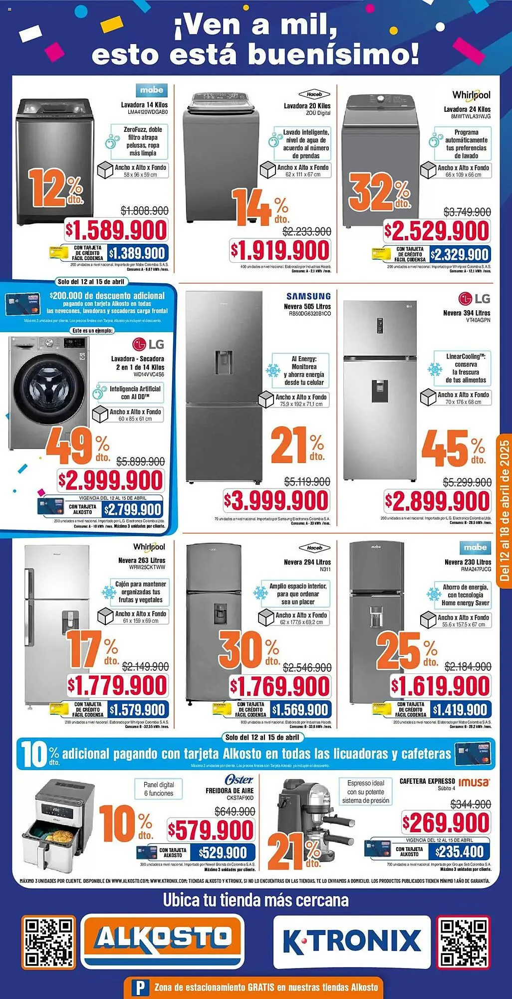 Catalogo de Catálogo Alkosto 13 de abril al 3 de mayo 2025 - Pag 12