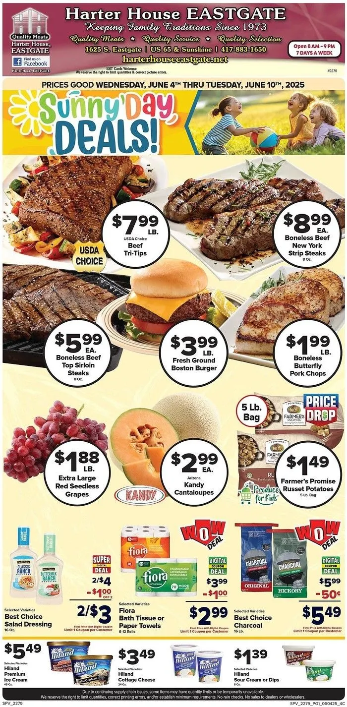 Weekly ad Harter House weekly ads from June 4 to June 10 2025 - Page 1