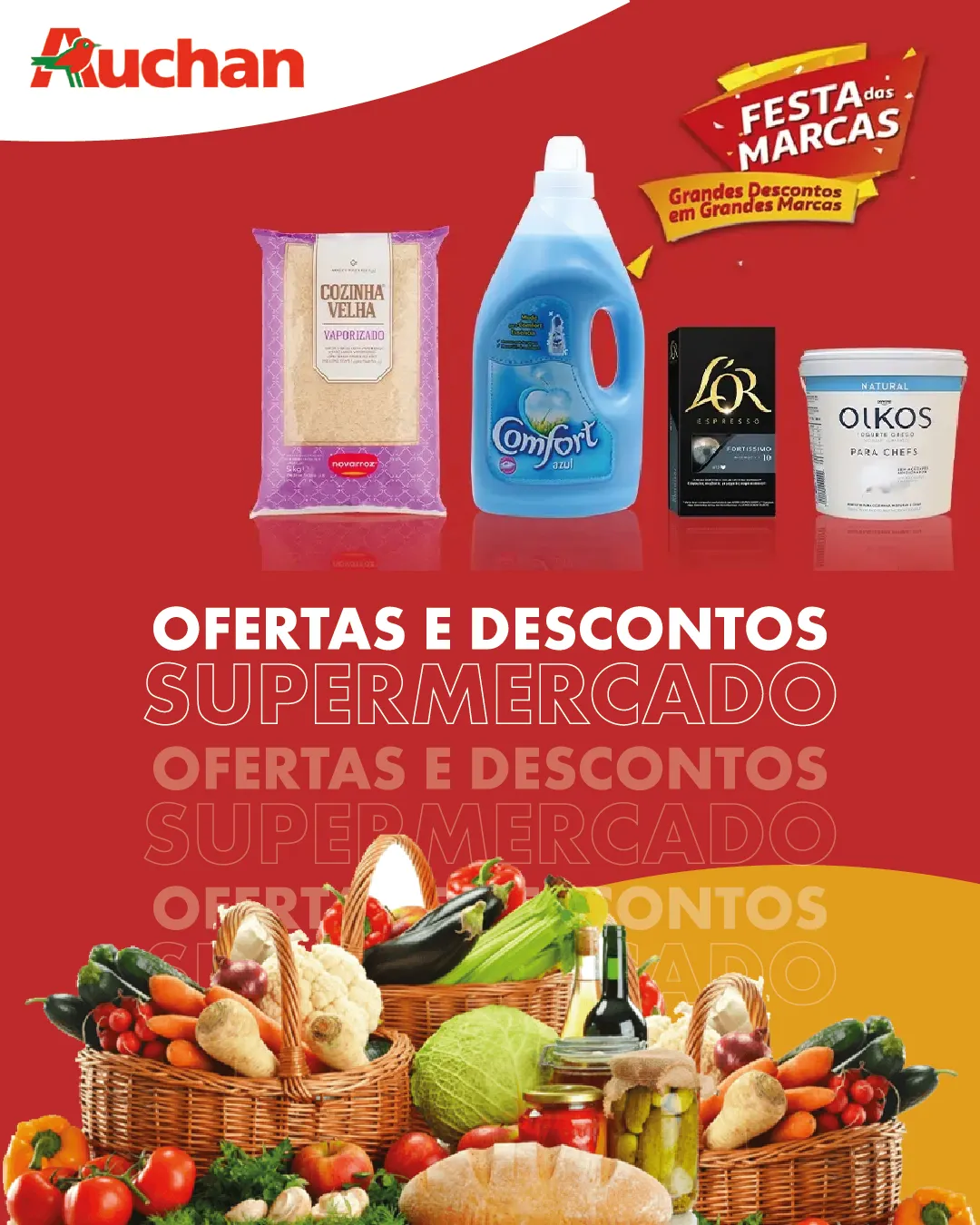 Folheto Auchan Promoções Supermercados de 3 de dezembro até 18 de dezembro 2025 - Pagina