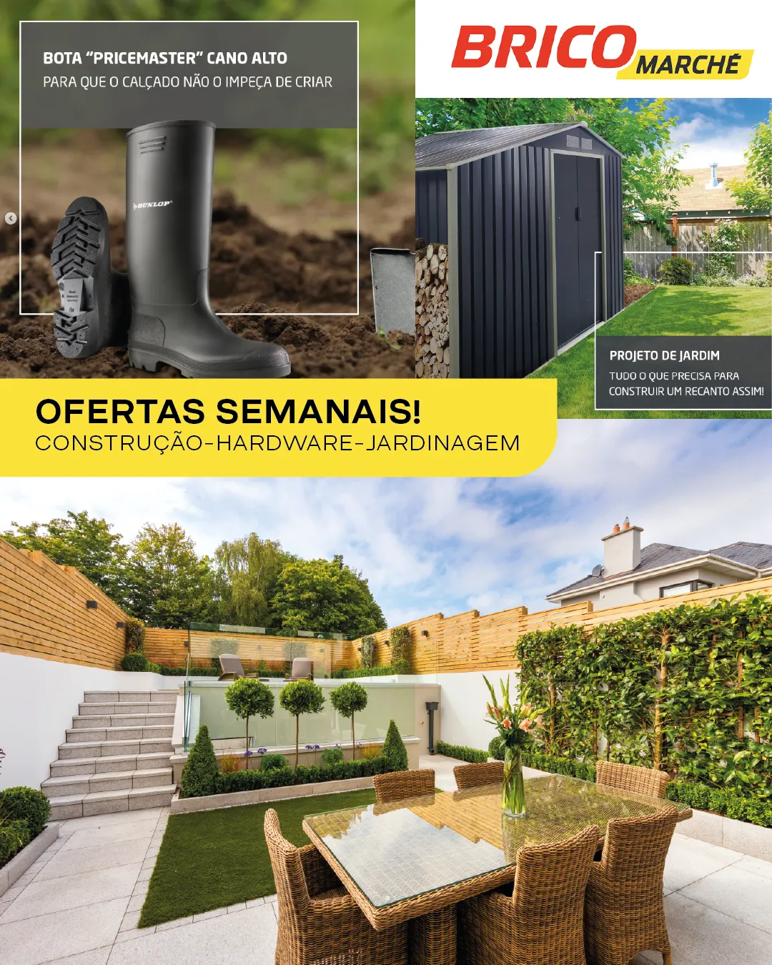 Folheto Bricomarché Promoções Construção Jardim de 6 de julho até 11 de julho 2024 - Pagina 1