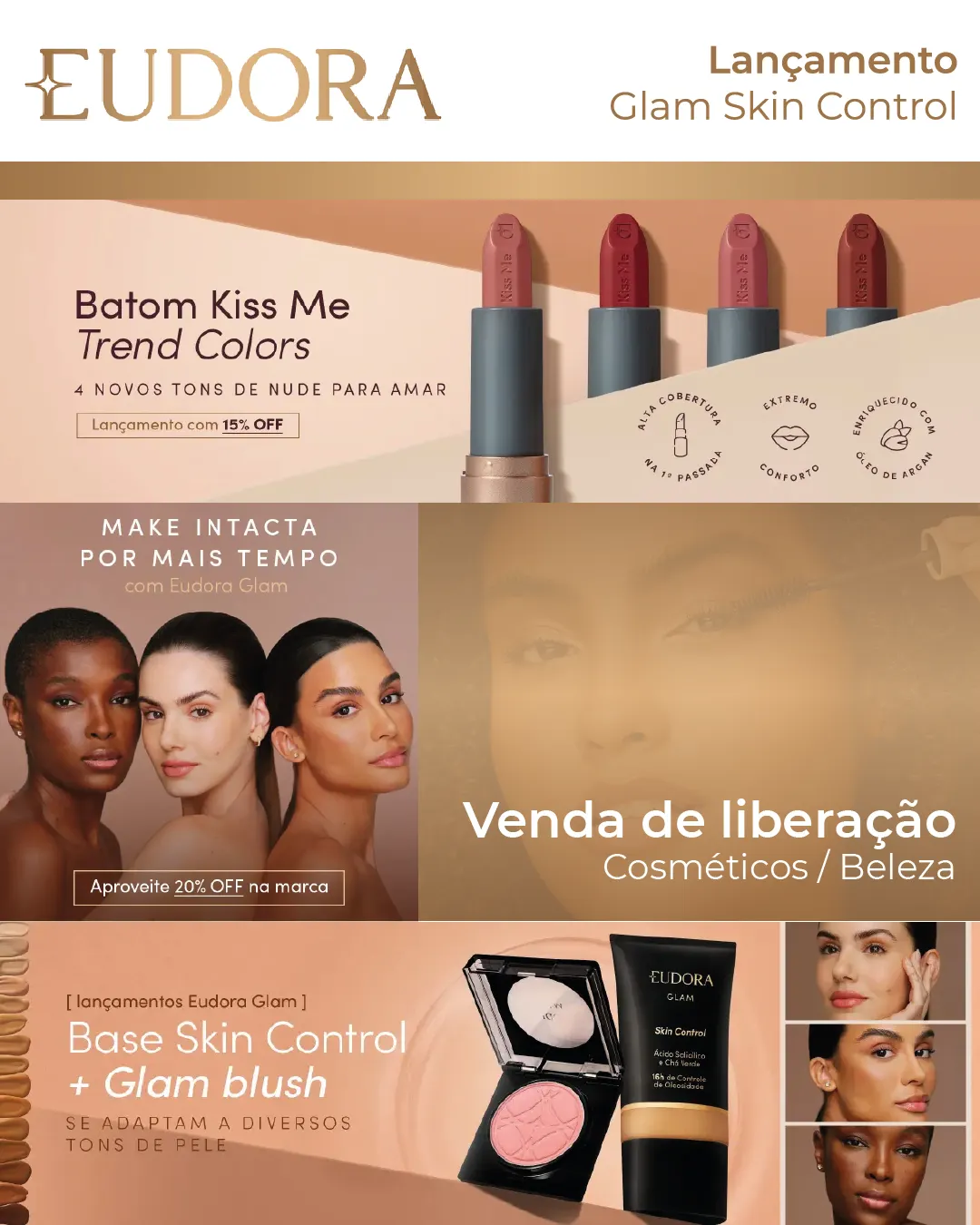 Encarte de Eudora Ofertas Belleza 25 de setembro até 10 de outubro 2025 - Pagina 