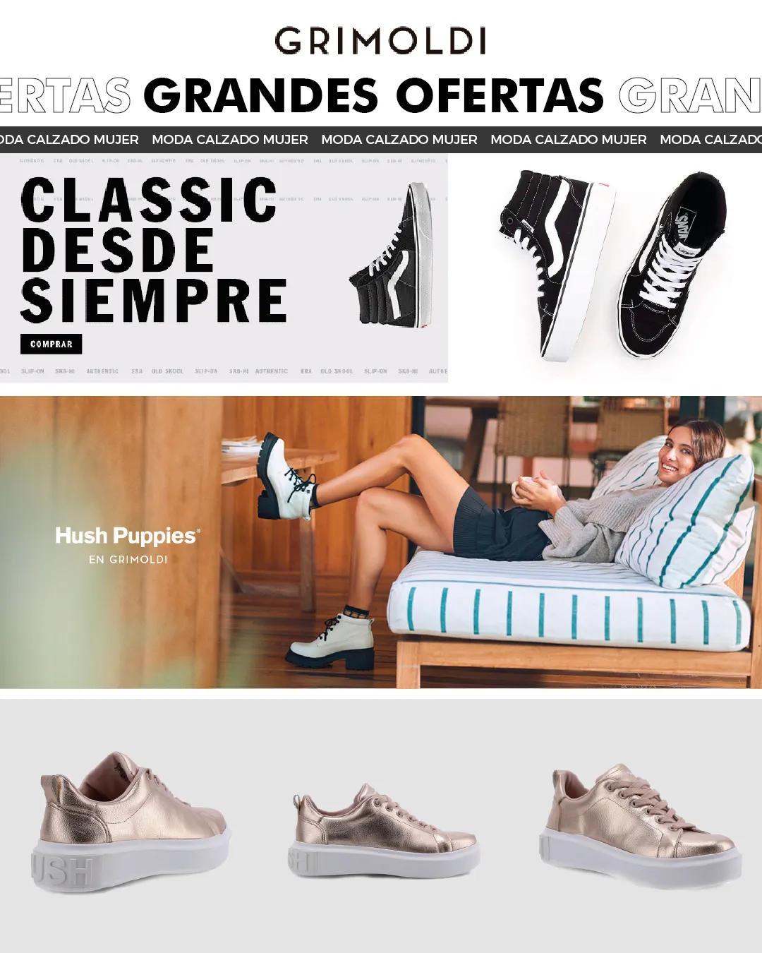 Ofertas de Grimoldi ofertas en moda mujer 26 de octubre al 3 de noviembre 2024 - Página 1 del catálogo