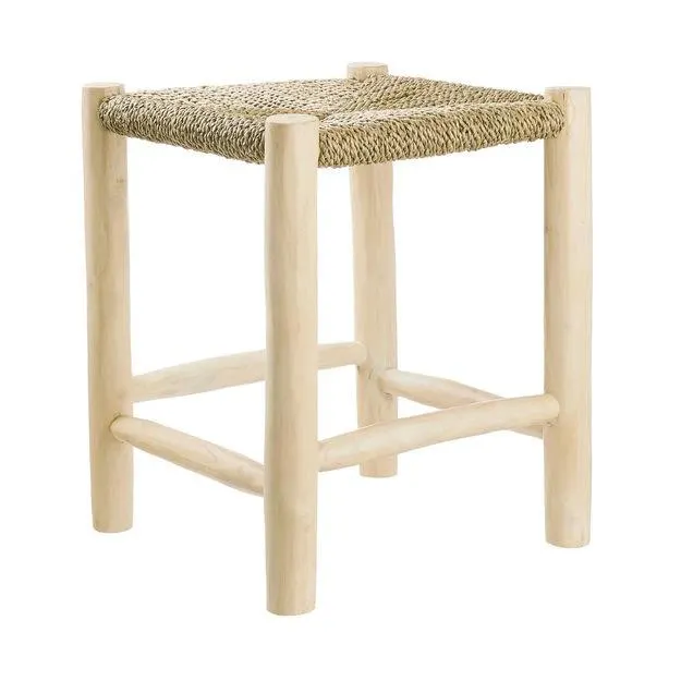 SERANG Stolička z teakového dřeva s výpletem