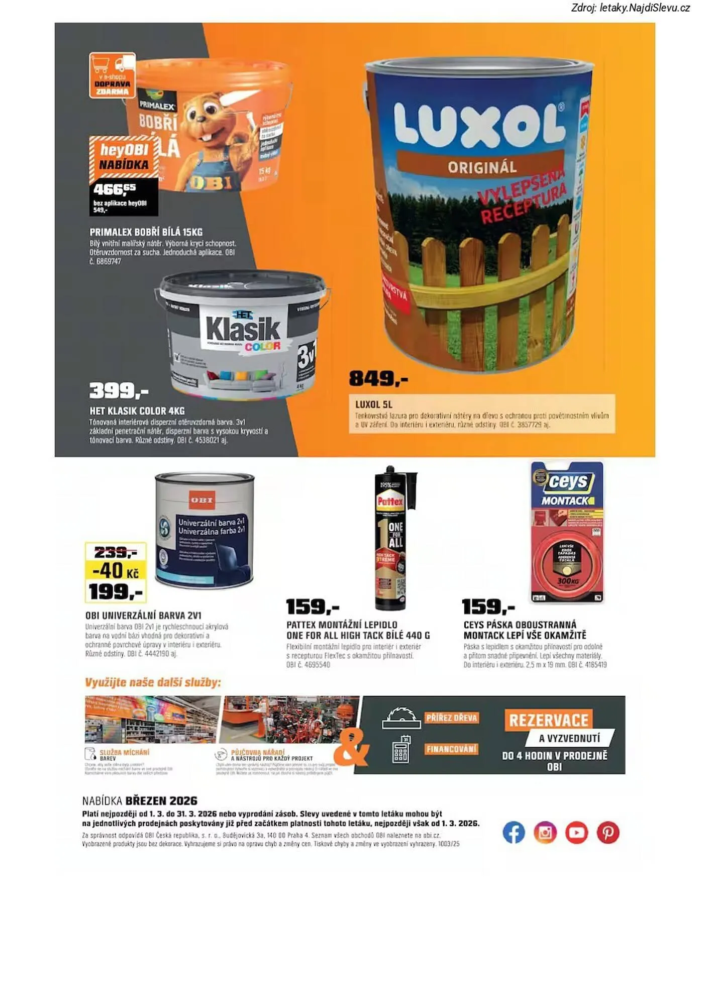 OBI leták - 1. března 31. března 2026 - Page 23