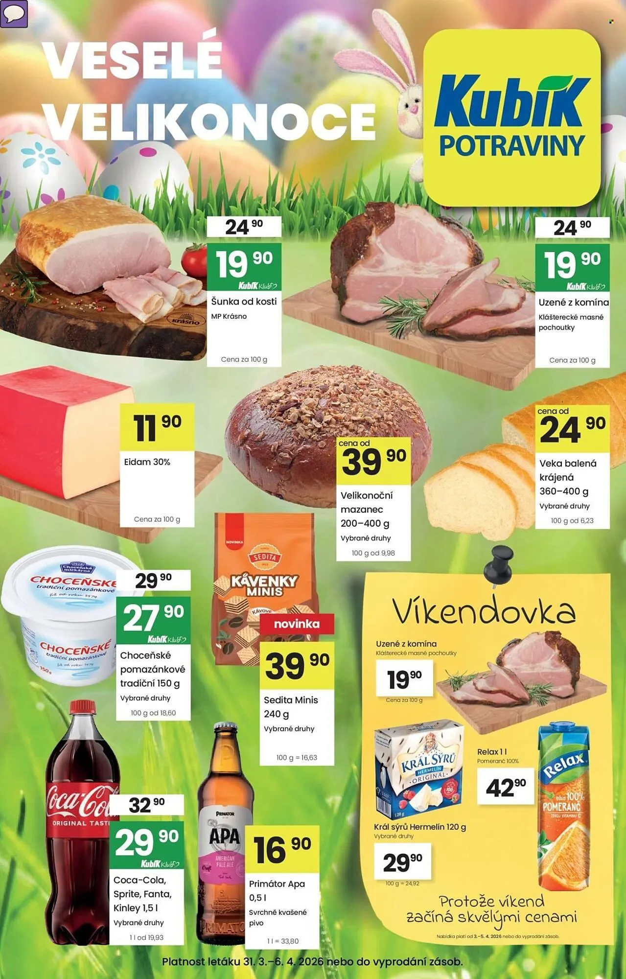 Kubík potraviny leták - 31. března 6. dubna 2026 - Page 1