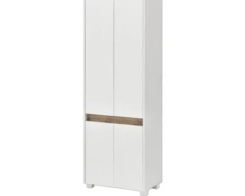 Vysoká skříňka Cosmo 570 4 dvířka bílá