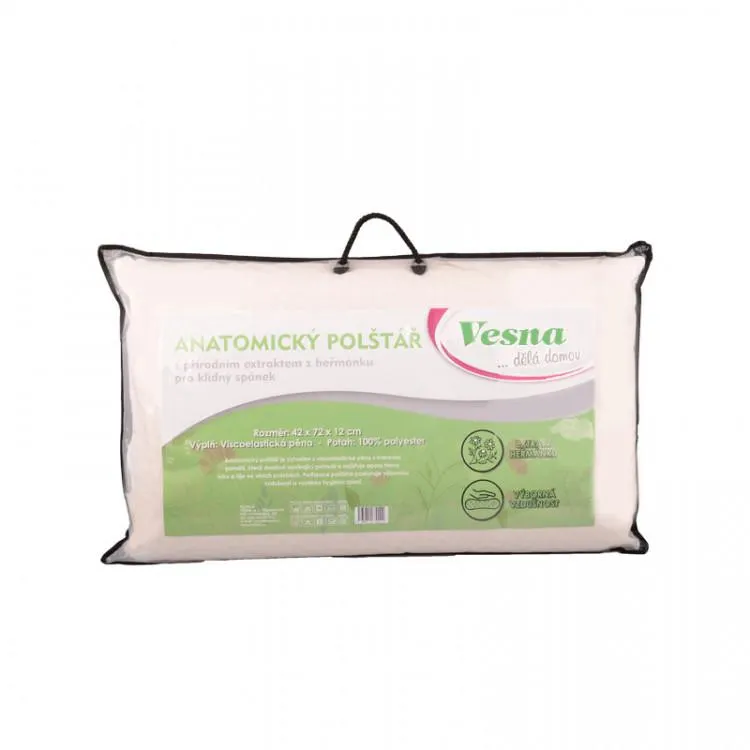 Polštář anatomický Heřmánek 72x42x12 cm