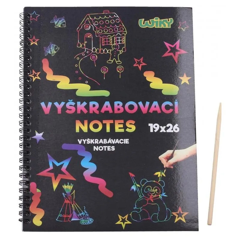 Notes vyškrabovací 26x19 cm 6 listů