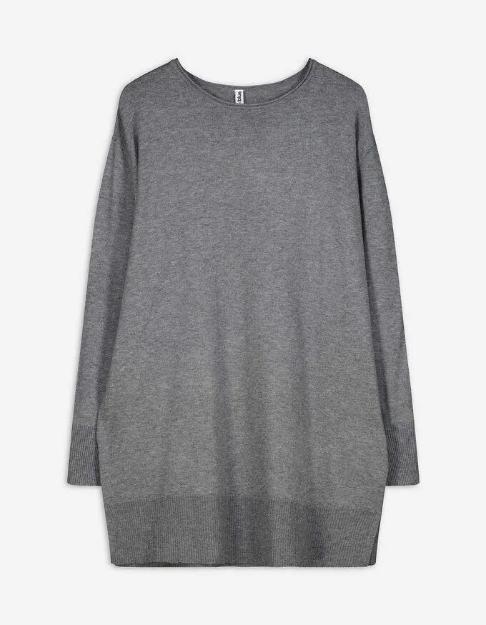 Pulovr - Postranní rozparek - seda