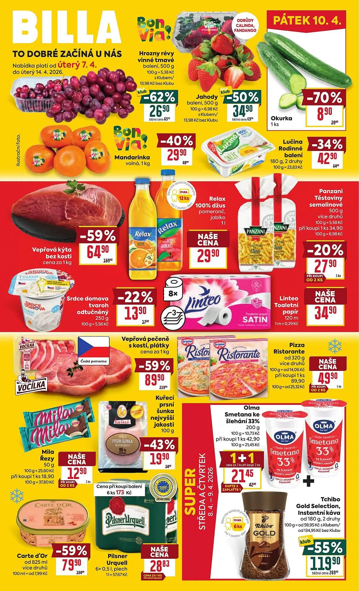 Billa leták - 7. dubna 14. dubna 2026 - Page 1