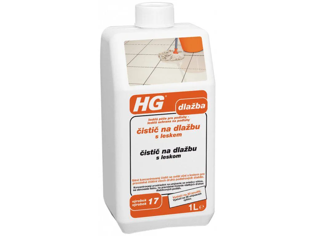 HG čistič na dlažbu s leskem
