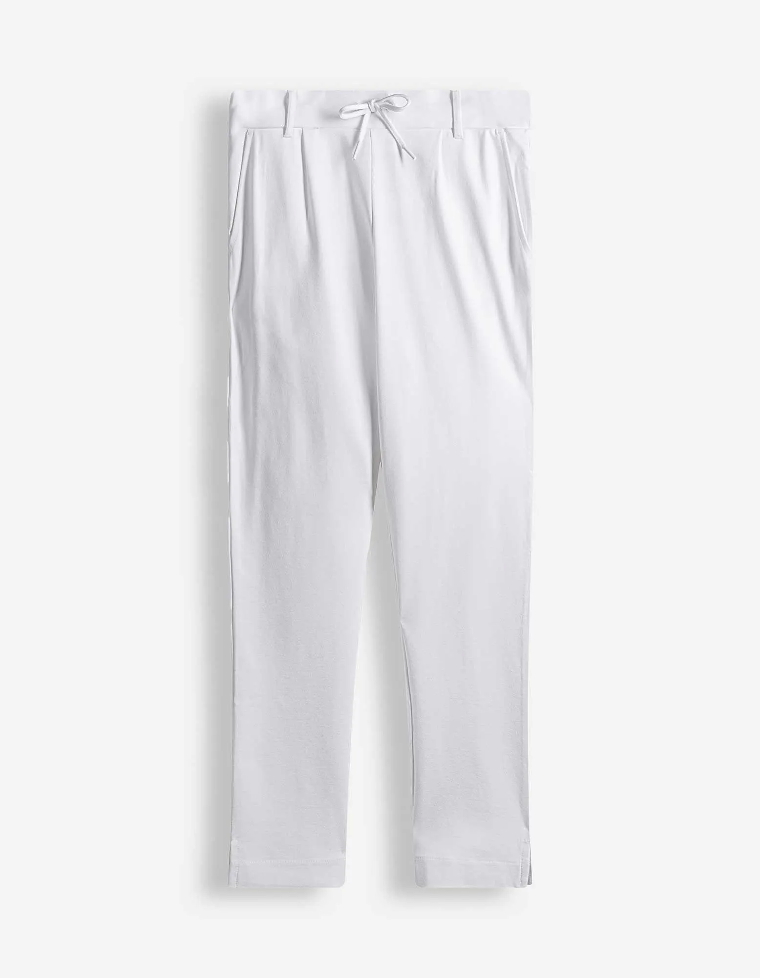 Kalhoty - Klasický střih Regular Fit - bílá