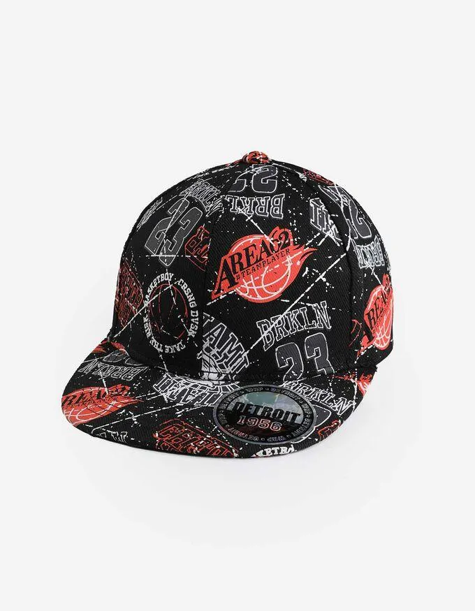 Kšiltovka - Vzor po celé ploše - cerná