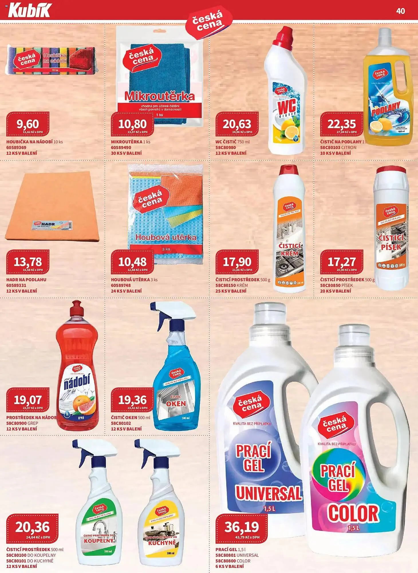 Kubík potraviny leták - 1. dubna 30. dubna 2026 - Page 40