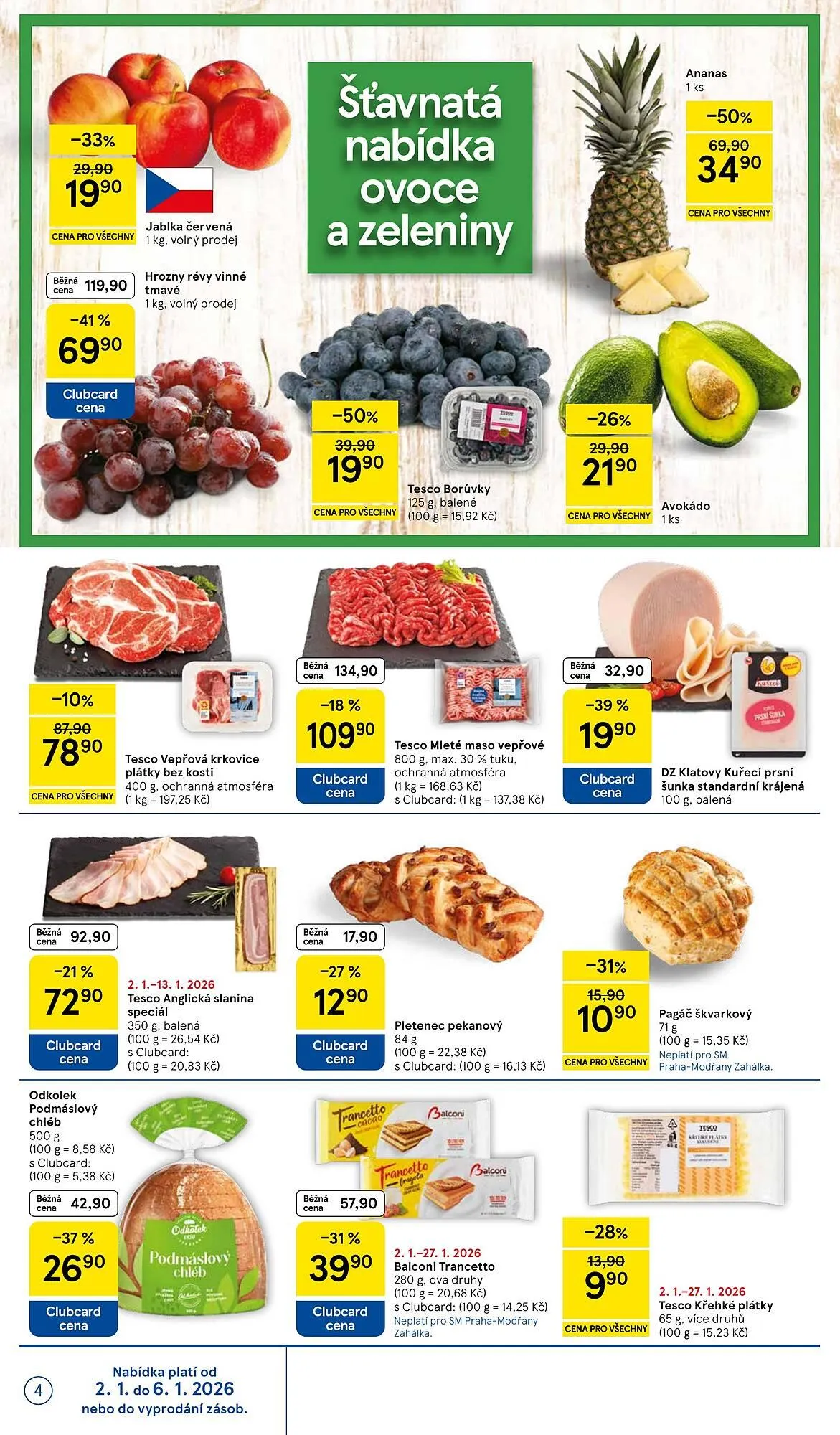 Tesco leták - 2. ledna 6. ledna 2026 - Page 4