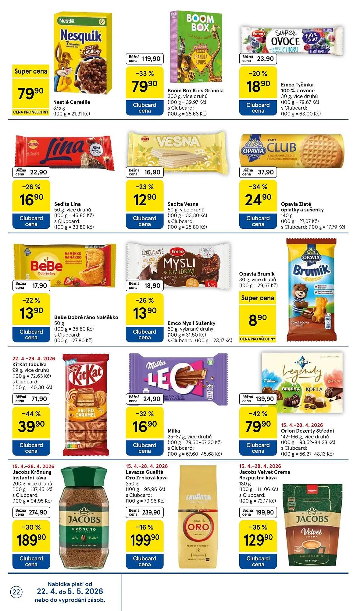 Tesco leták - 22. dubna 28. dubna 2026 - Page 22