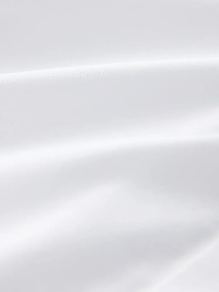 Bílá - Sada 2 vypasovaných strečových košil s dlouhým rukávem