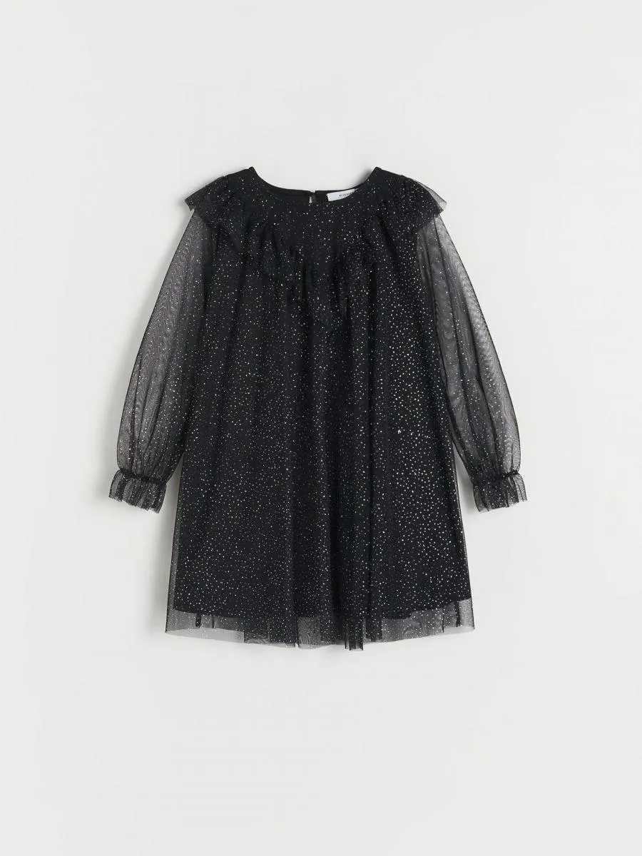 Šaty s lesklou nitkou