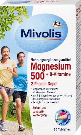 tablety Magnesium 500+ vitamíny B, 30 ks