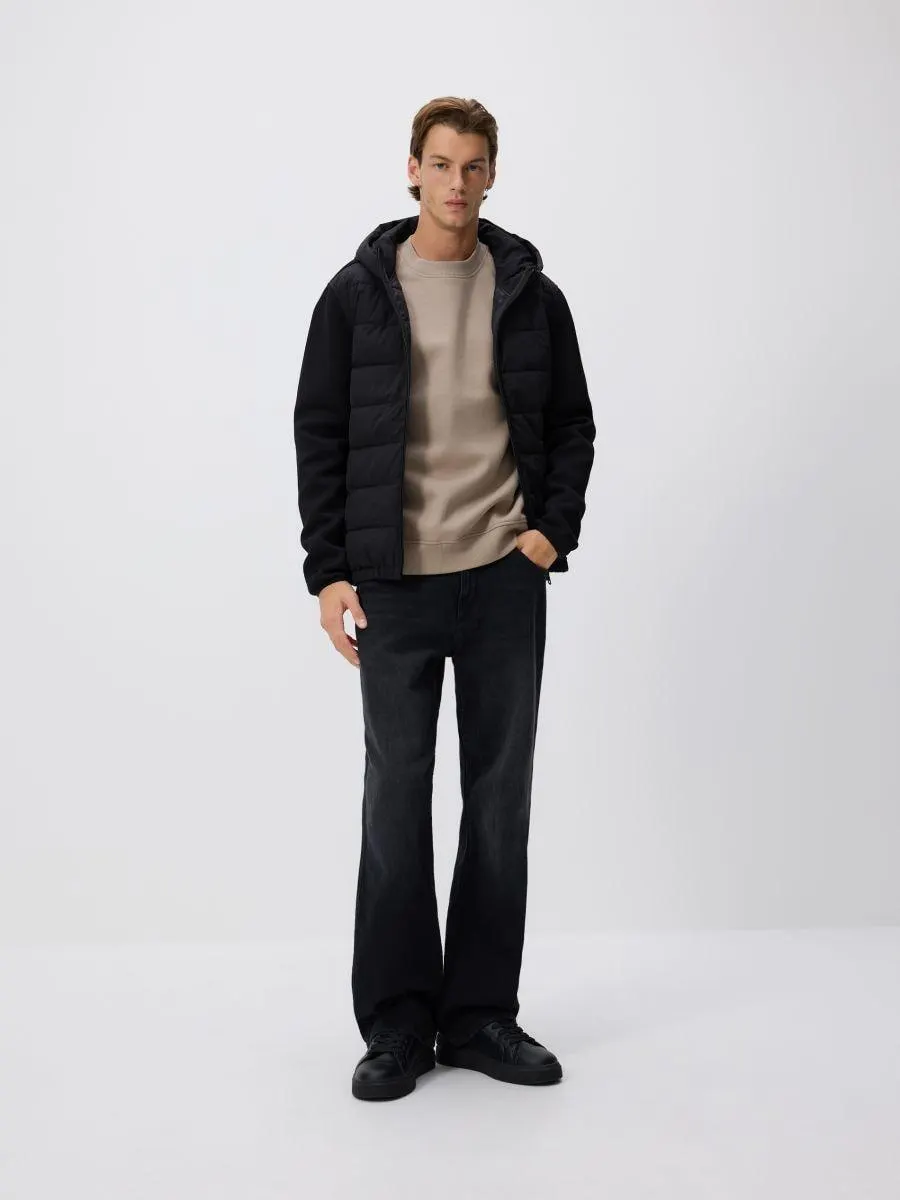 Prošívaná bunda s kapucí