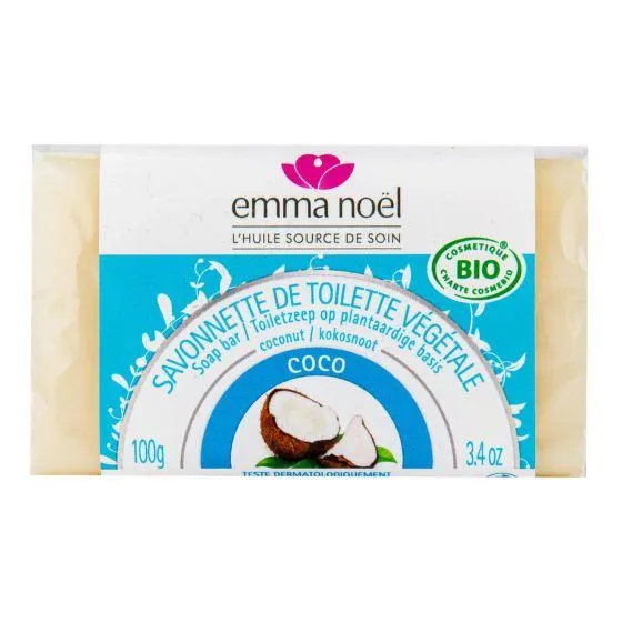 Mýdlo rostlinné kokos 100 g BIO EMMA NOËL
