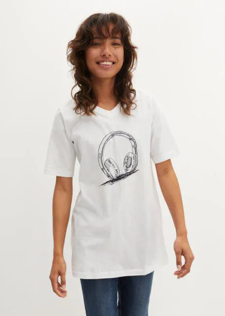 Dlouhé triko, s potiskem