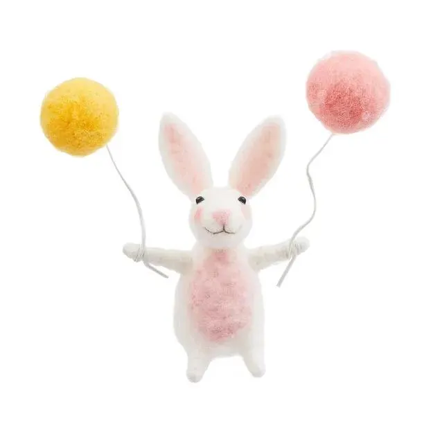 FUNKY FRIENDS Králíček s balonky 14 cm