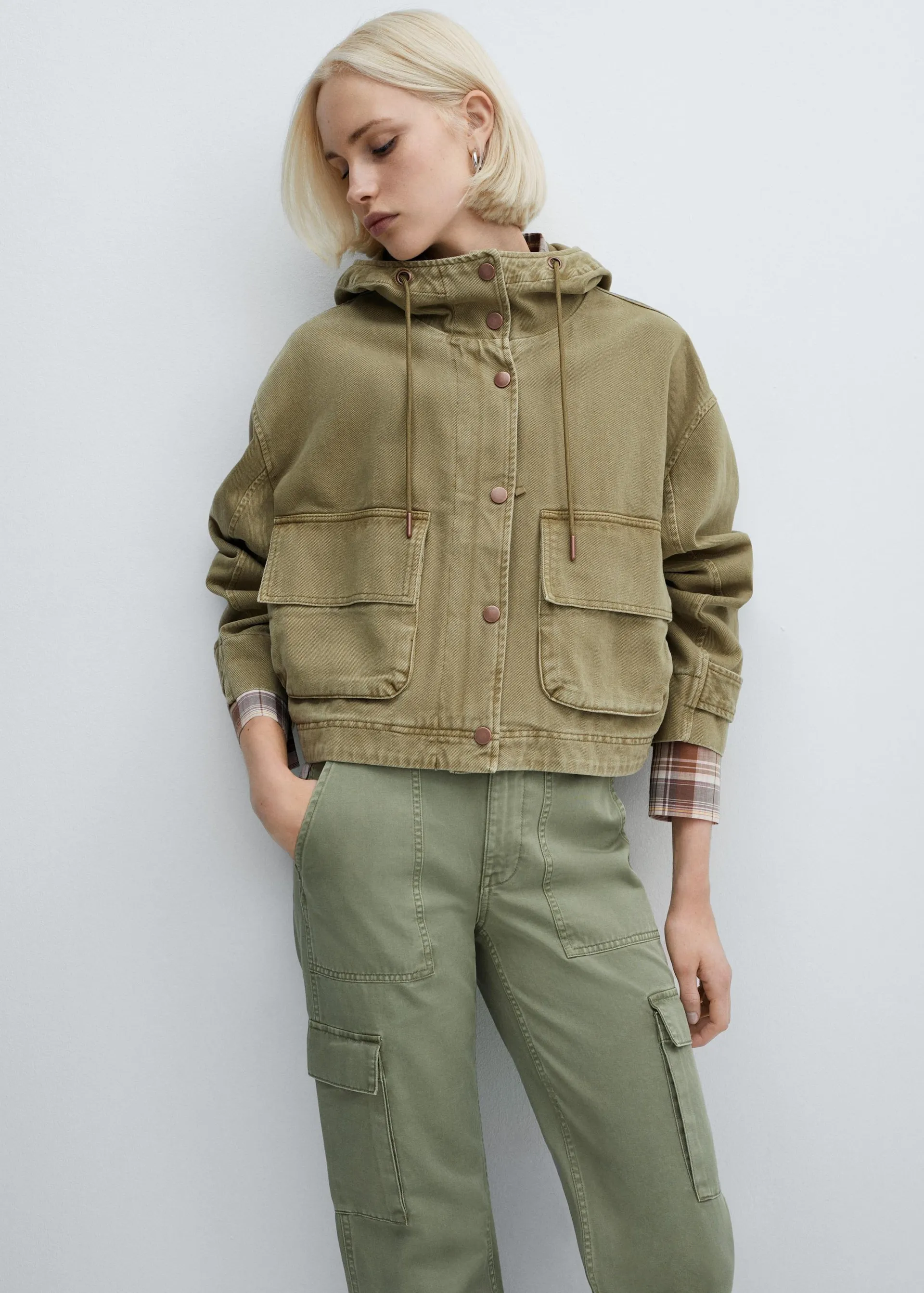Pockets cotton parka