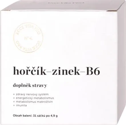 hořčík + zinek s vitamínem B6, 31 ks