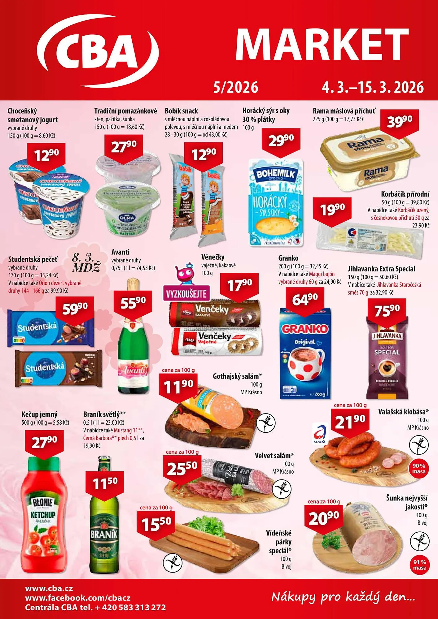 CBA leták - 4. března 15. března 2026 - Page 1
