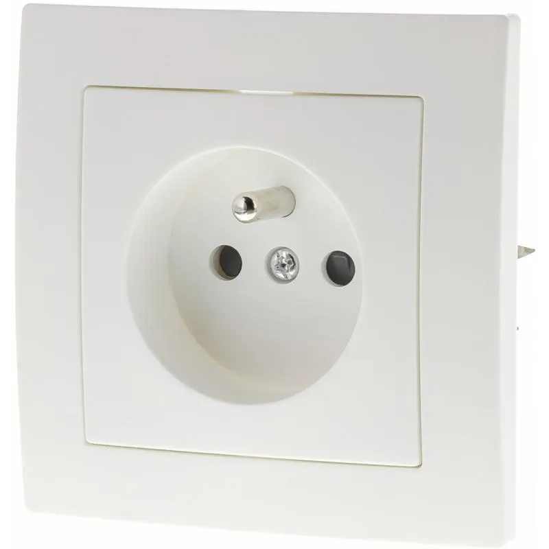 Zásuvka Retlux AMY RSB A01F, s rámečkem, bílá