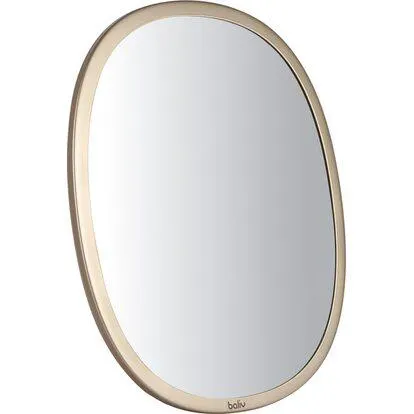 baliv Nástěnné zrcadlo, zlaté, kov / sklo
