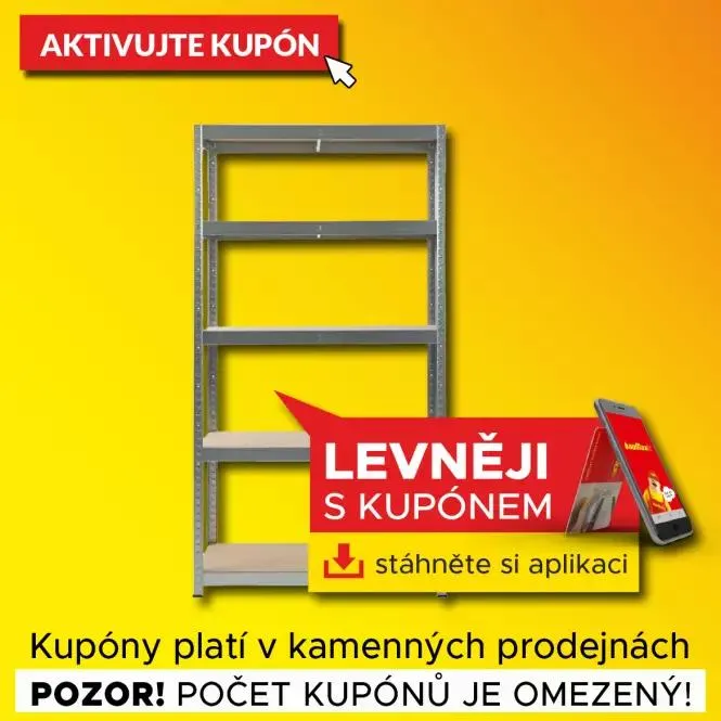 Regal bezšroubový Basic Way 180x90x40 – 175 kg pozink