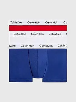 3 Pack Low Rise Trunks - Cotton Stretch