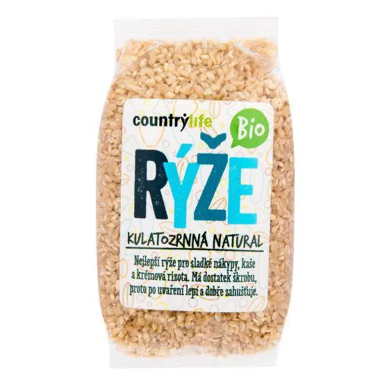 Rýže kulatozrnná natural 500 g BIO COUNTRY LIFE