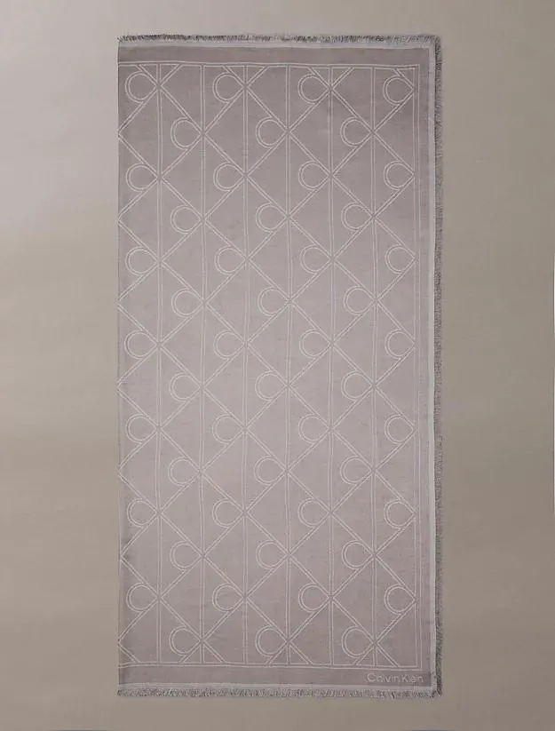 Allover Emblem Logo Square Scarf