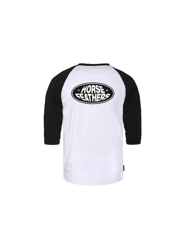 Triko Dynamo Raglan - white/black HORSEFEATHERS