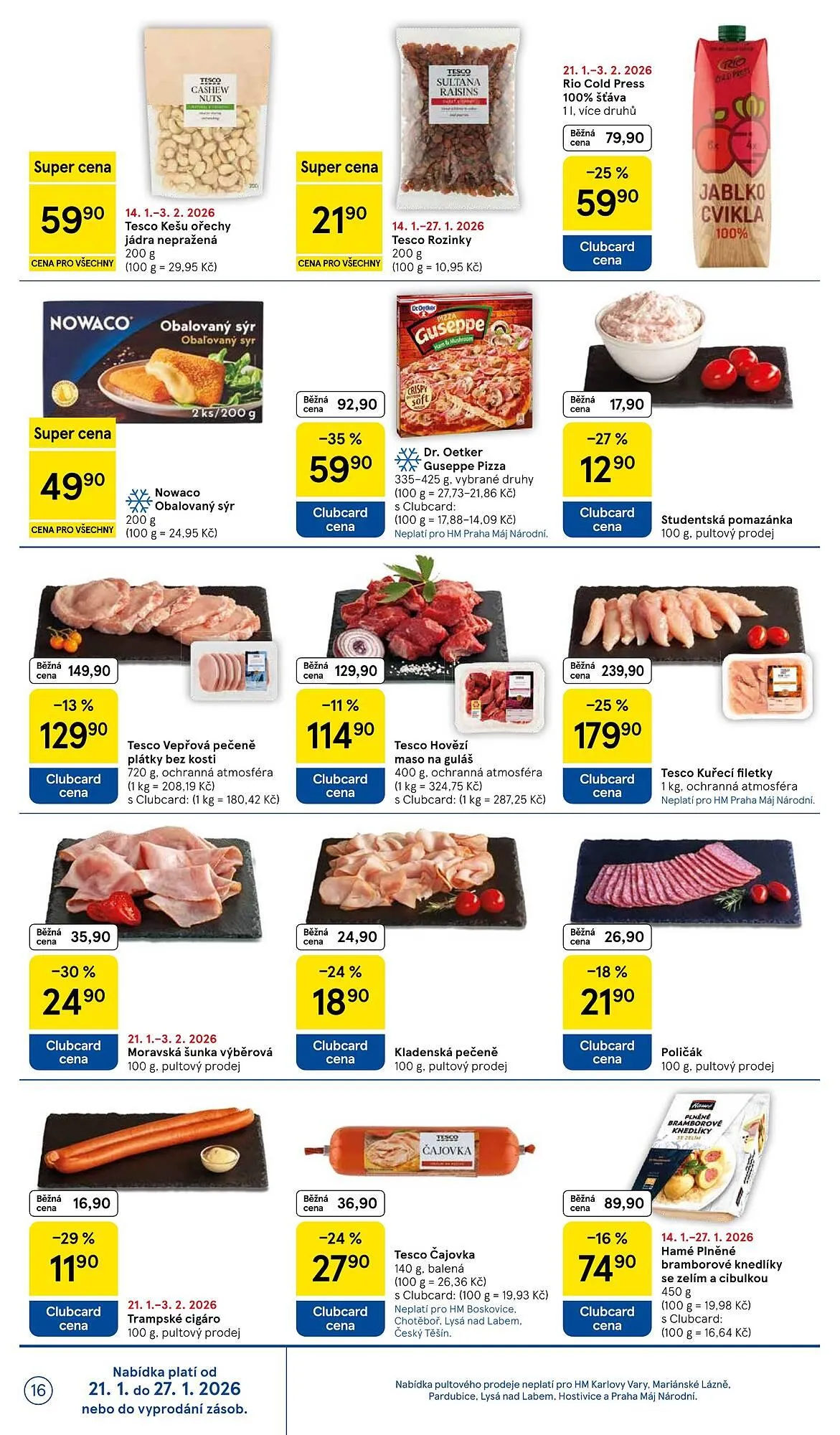 Tesco leták - 21. ledna 27. ledna 2026 - Page 16